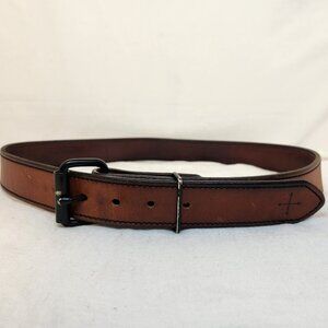 Portland Oregon Tanner Goods Mens 34 Brown Leather Belt